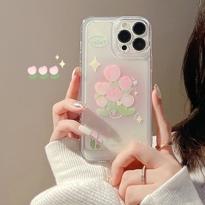 Holographic Tulip Phone Case