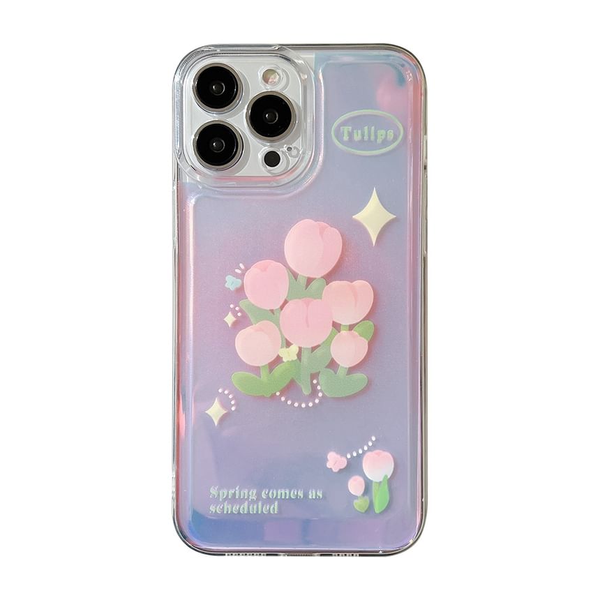 Holographic Tulip Phone Case