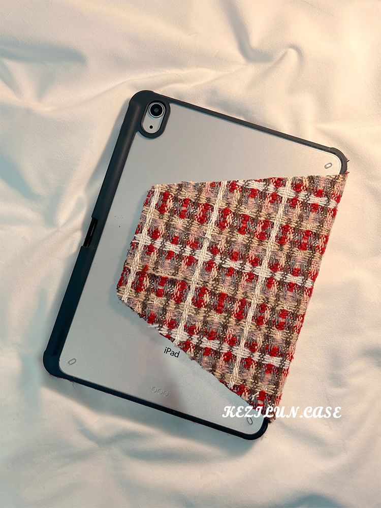 Plaid iPad Case Knit