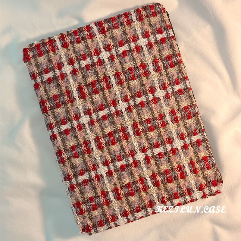 Plaid iPad Case Knit