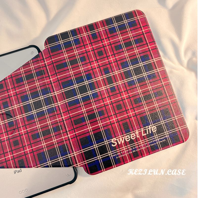 Plaid iPad Case