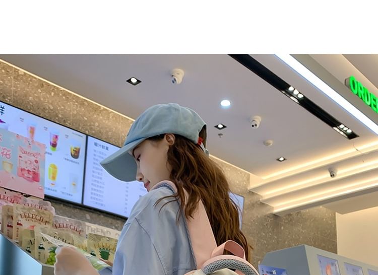 Sac à dos zippé à blocs de couleurs