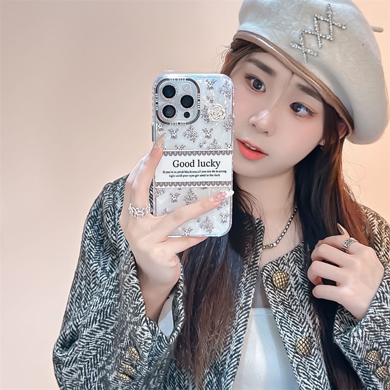 Case Phone Lettering Floral