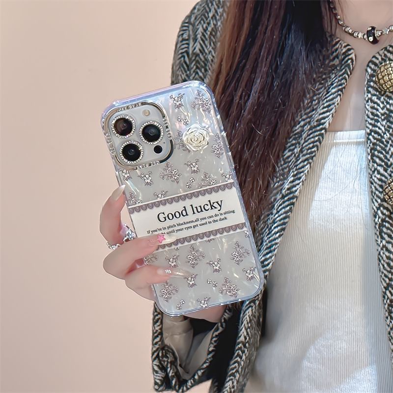 Case Phone Lettering Floral