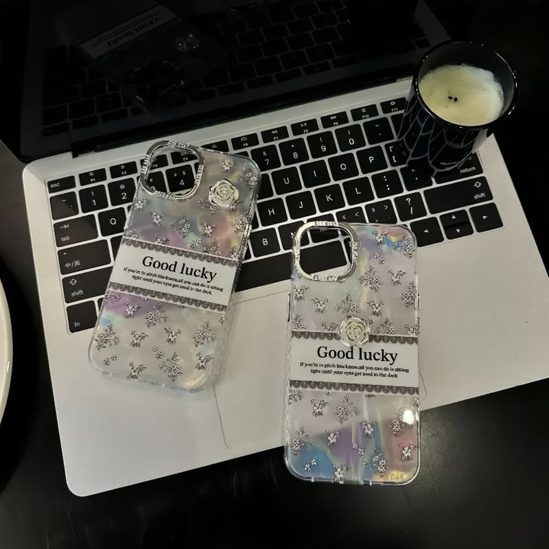 Case Phone Lettering Floral