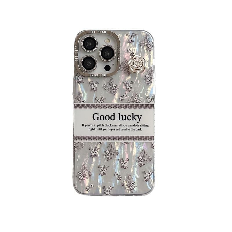 Case Phone Lettering Floral
