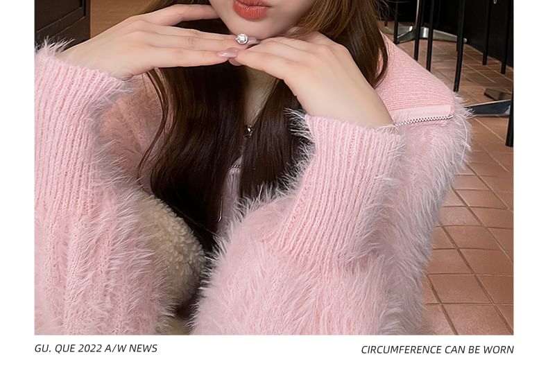 Metal Ear Cat Chenille Hat Plate