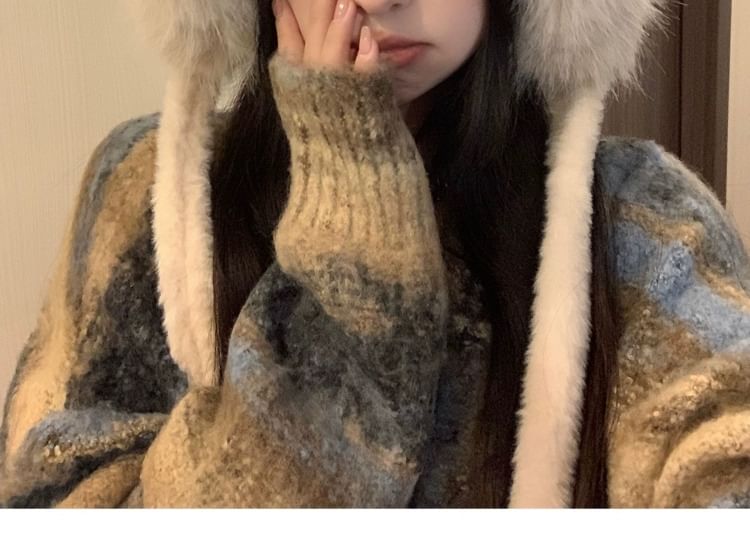 Bear Chenille Hat Ear Trapper