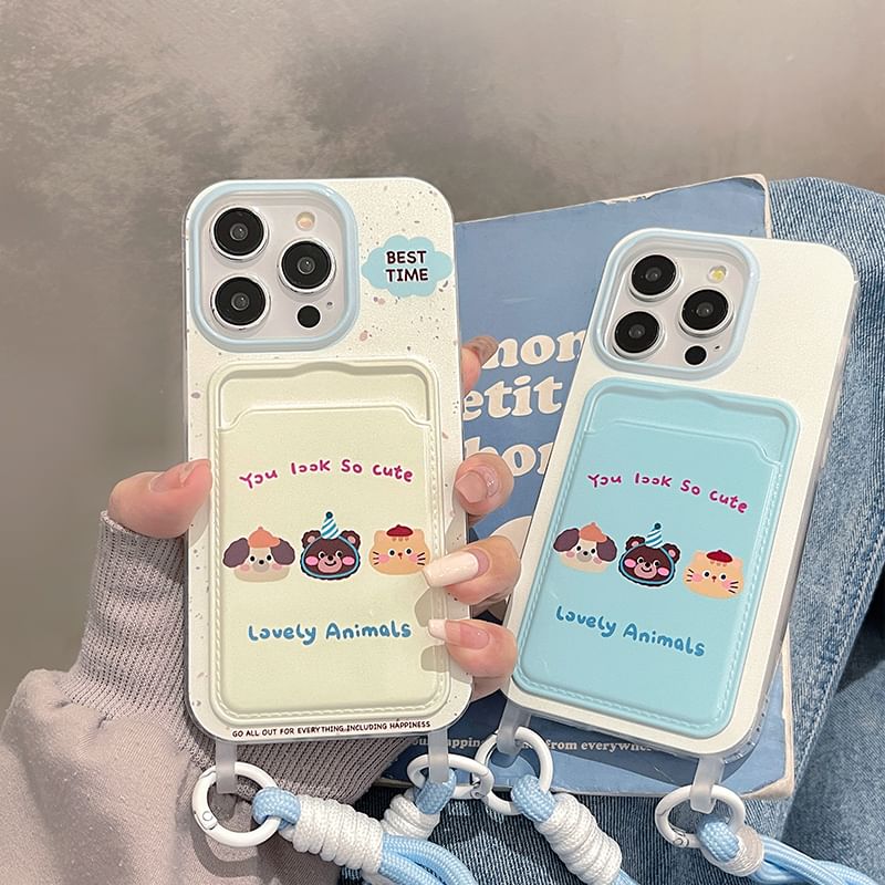 Card Case Phone Animal Holder