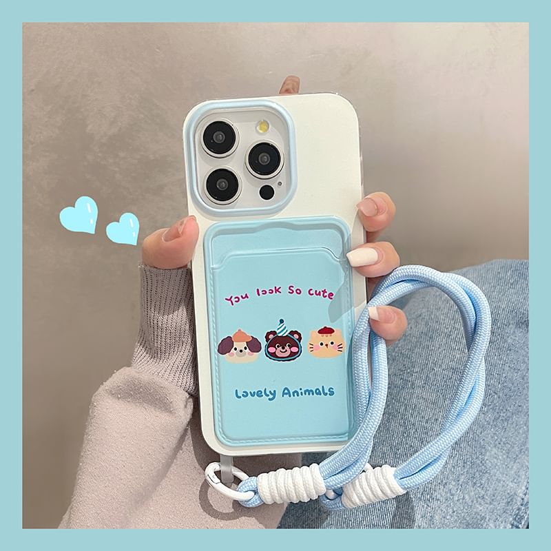 Card Case Phone Animal Holder