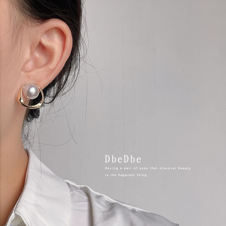 Ear Pearl Cuff Faux Alloy Hoop