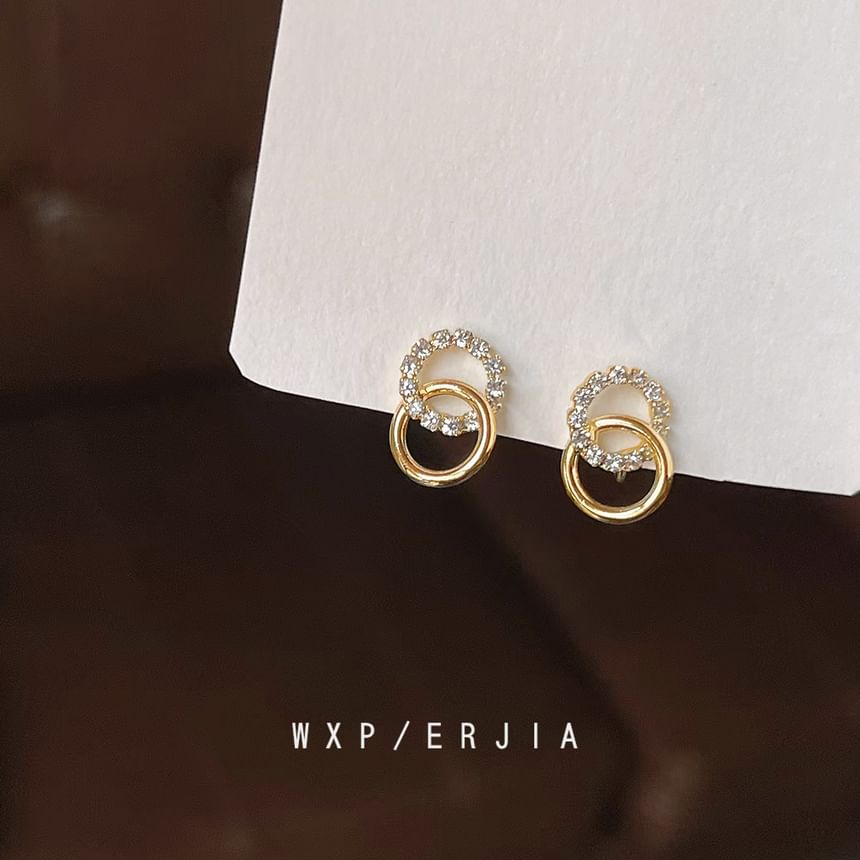 Cuff Ear Hoop Rhinestone Alloy