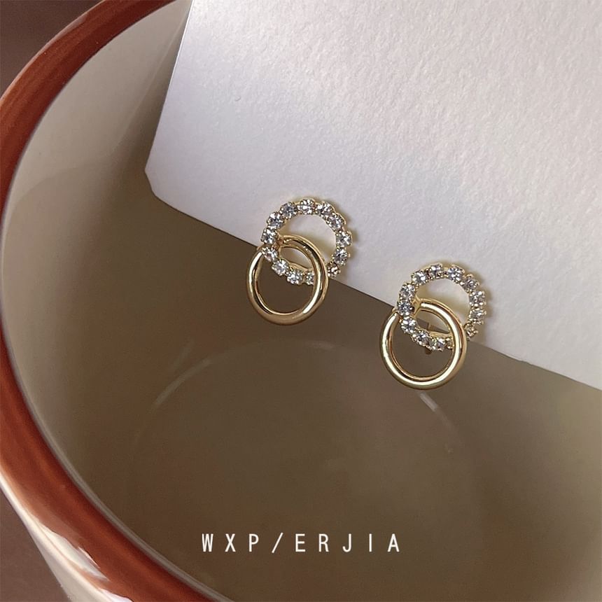 Cuff Ear Hoop Rhinestone Alloy