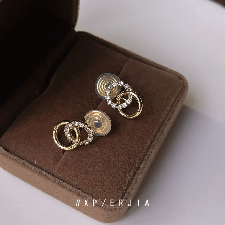 Cuff Ear Hoop Rhinestone Alloy