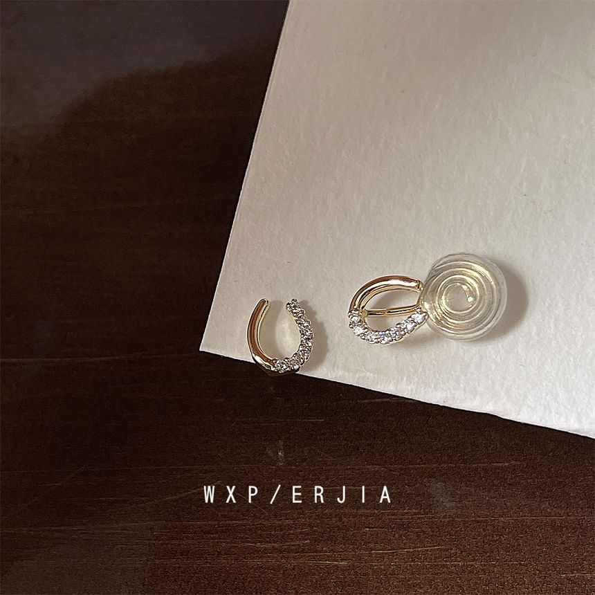 Ear Cuff Rhinestone Alloy