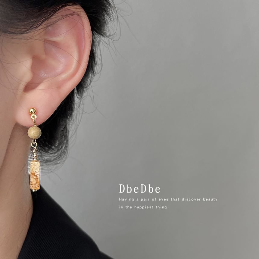 Faux Gemstone Ear Alloy Dangle Cuff Asymmetrical