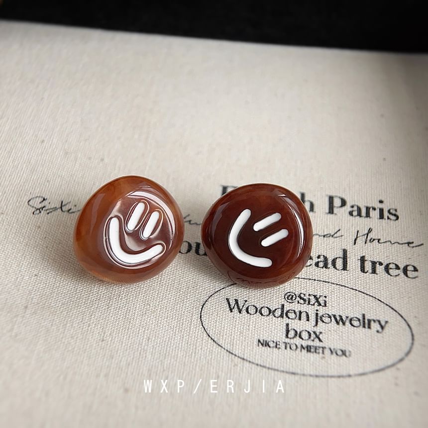 Smiley Cuff Acetate Asymmetrical Ear