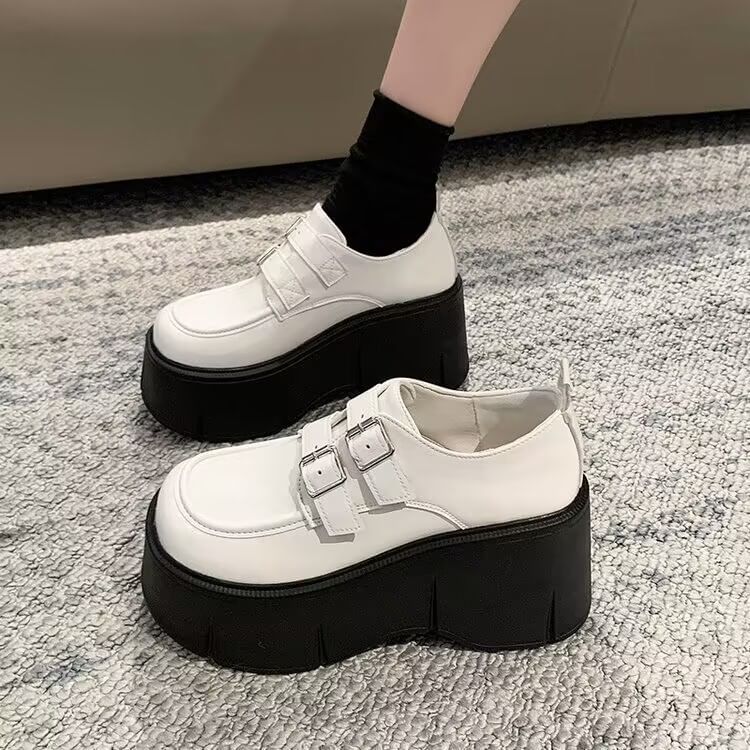 Trim Wedge-Heel Fleece Loafers