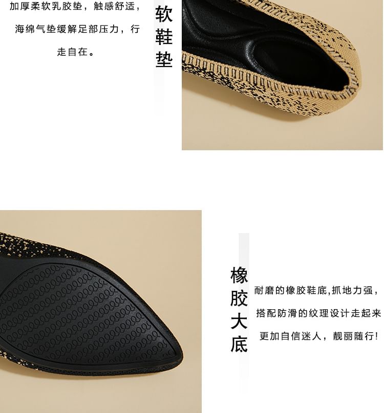Flats Pointed Woven