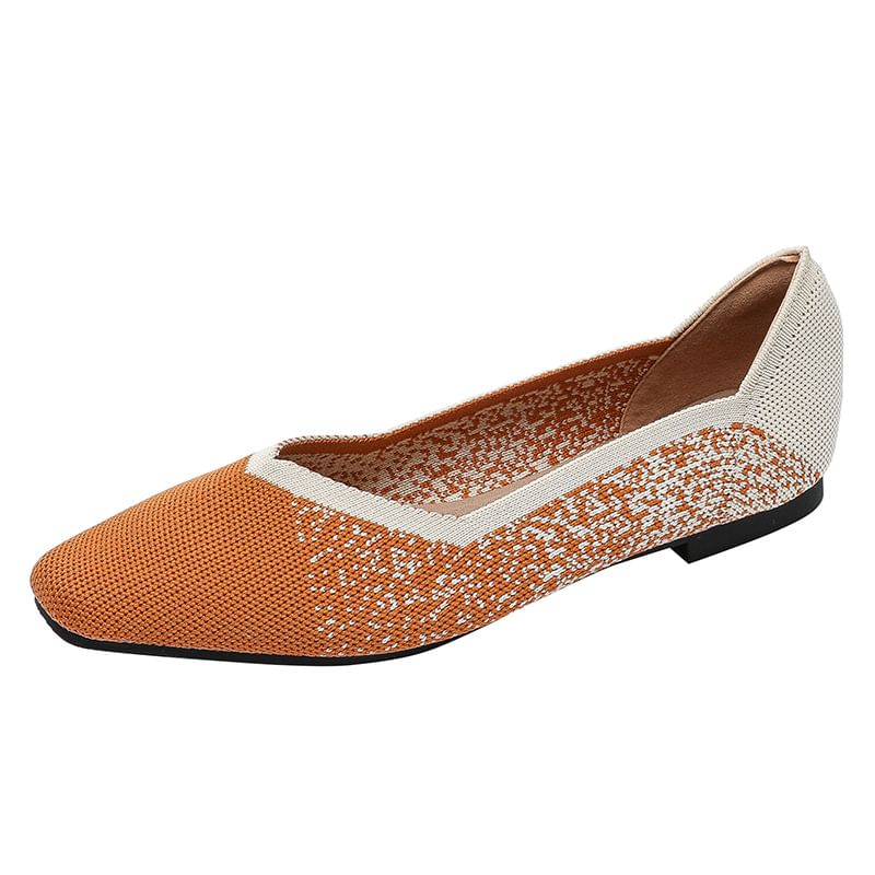 Flats Woven Two Tone