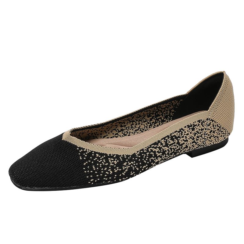 Flats Woven Two Tone