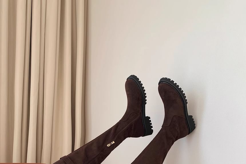 Over-The-Knee Boots Folded