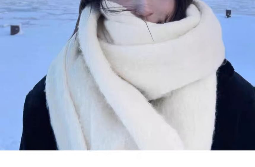 Scarf Plain Fringed