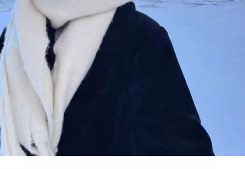 Scarf Plain Fringed