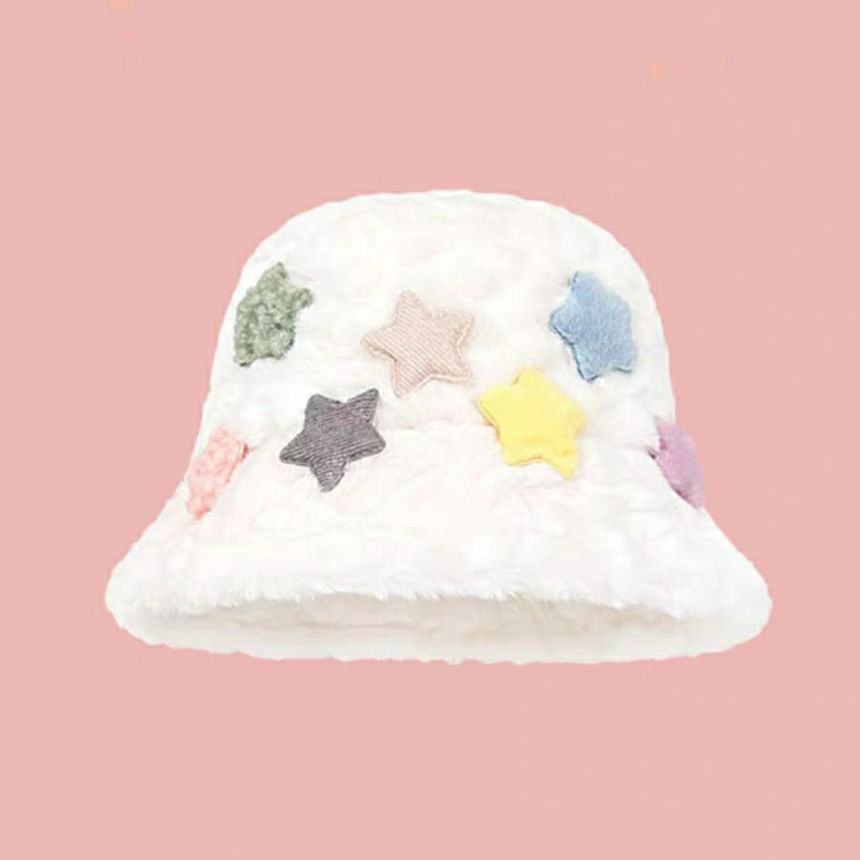 Hat Applique Bucket Fleece Star