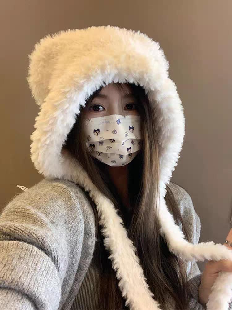 Ear Hat Trapper Fleece Bear