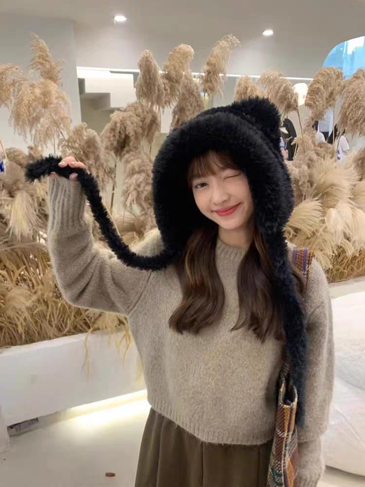 Ear Hat Trapper Fleece Bear