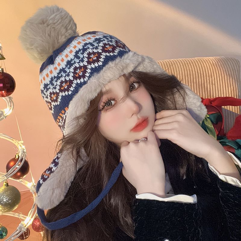 Hat Trapper Patterned