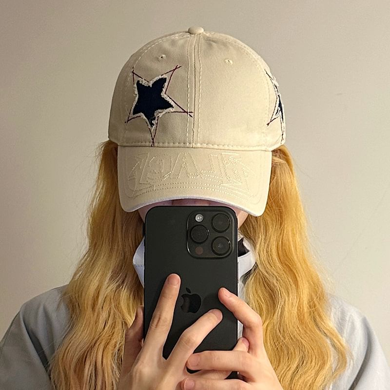 Cap Star Embroidered