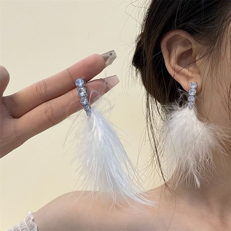 Drop Earring Feather