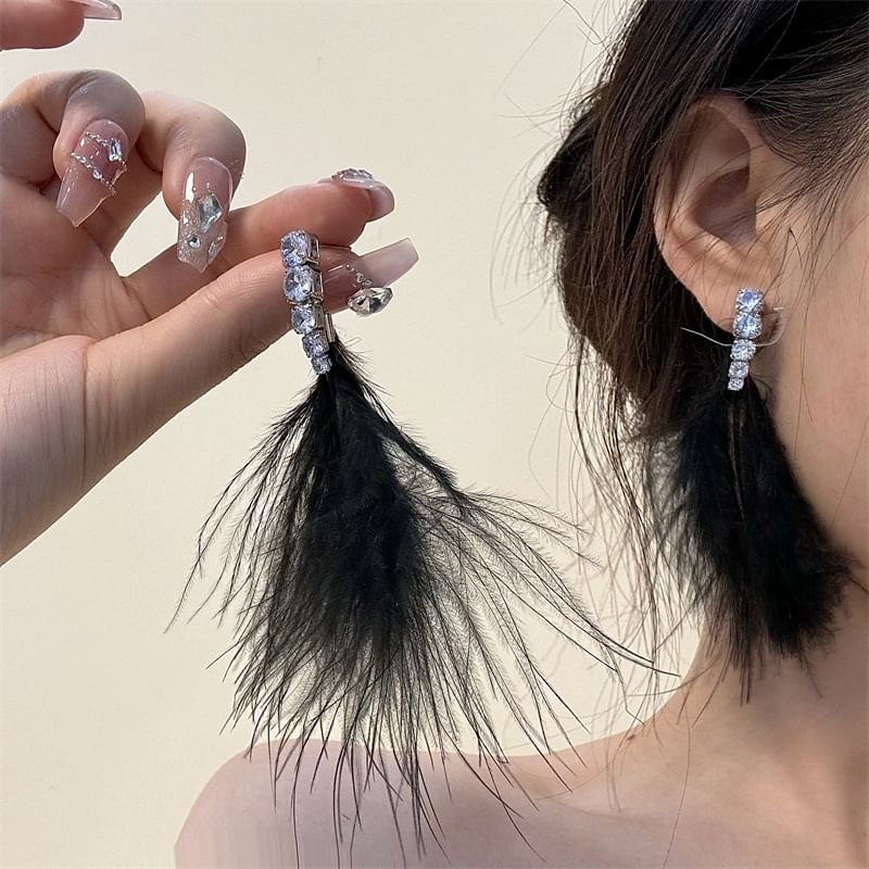 Drop Earring Feather