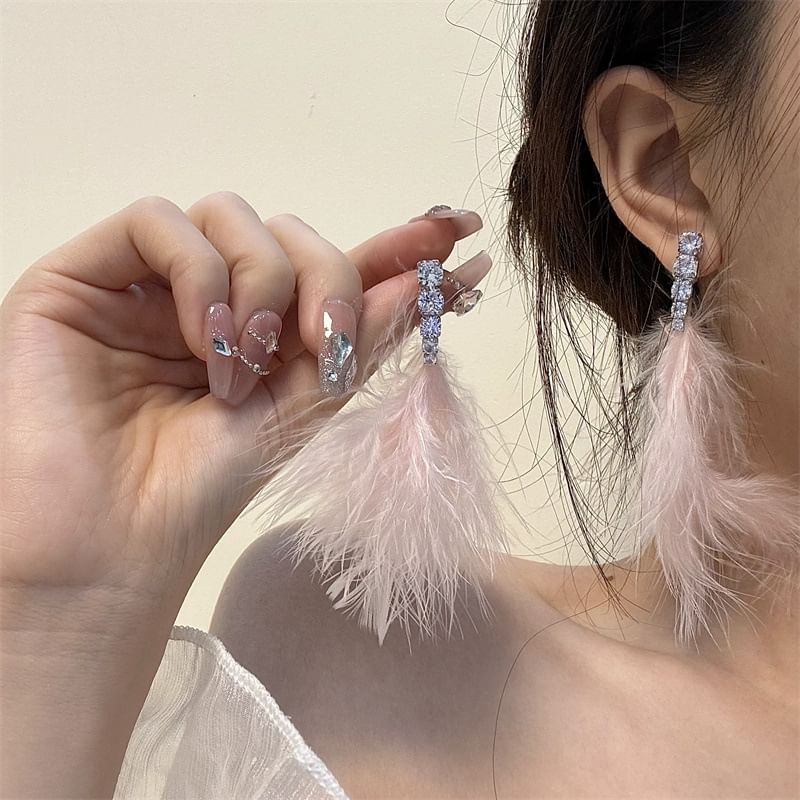 Drop Earring Feather