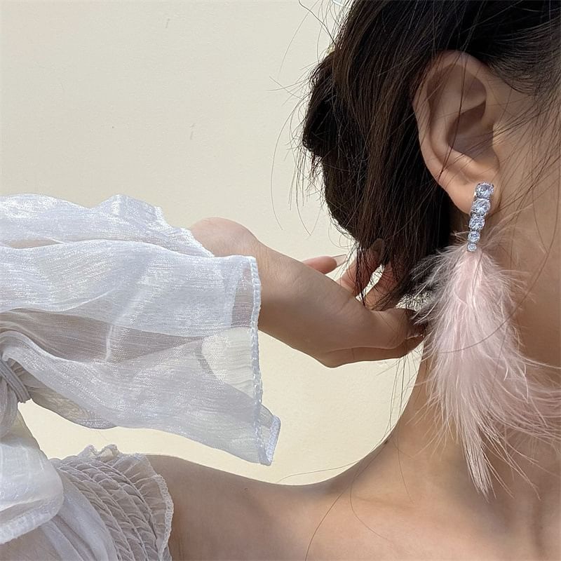 Drop Earring Feather