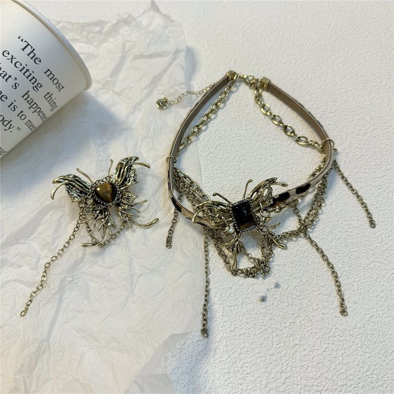 Earring Butterfly / Choker