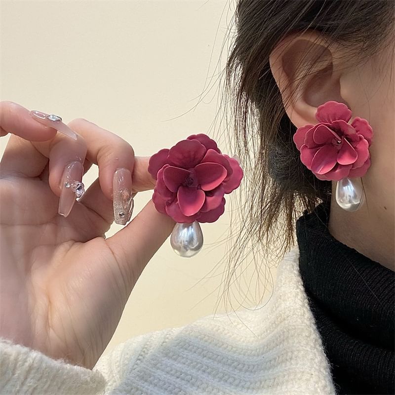 Drop Rose Earring