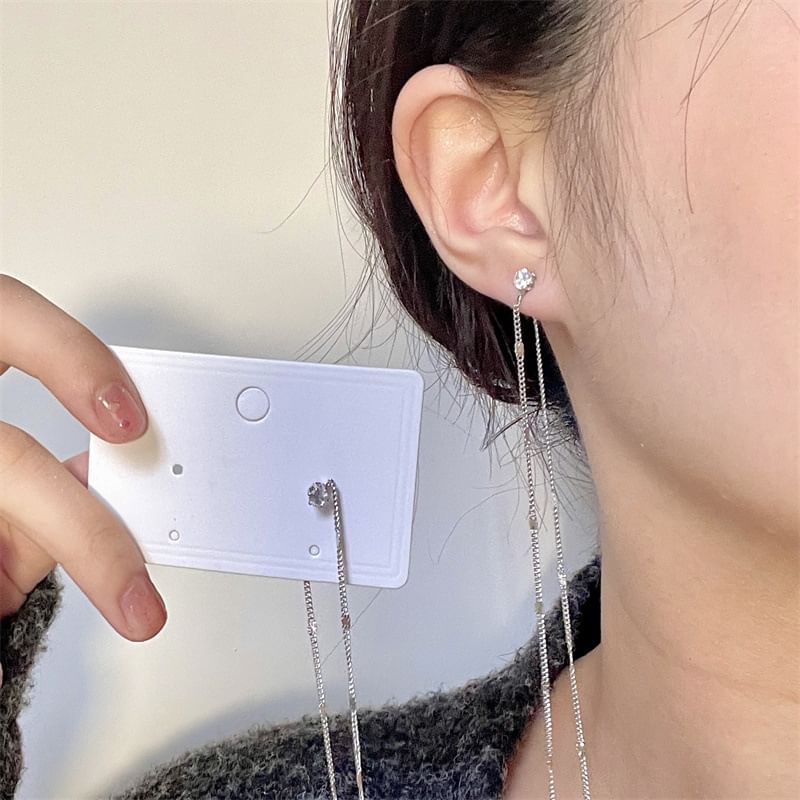 Threader Earring Rhinestone