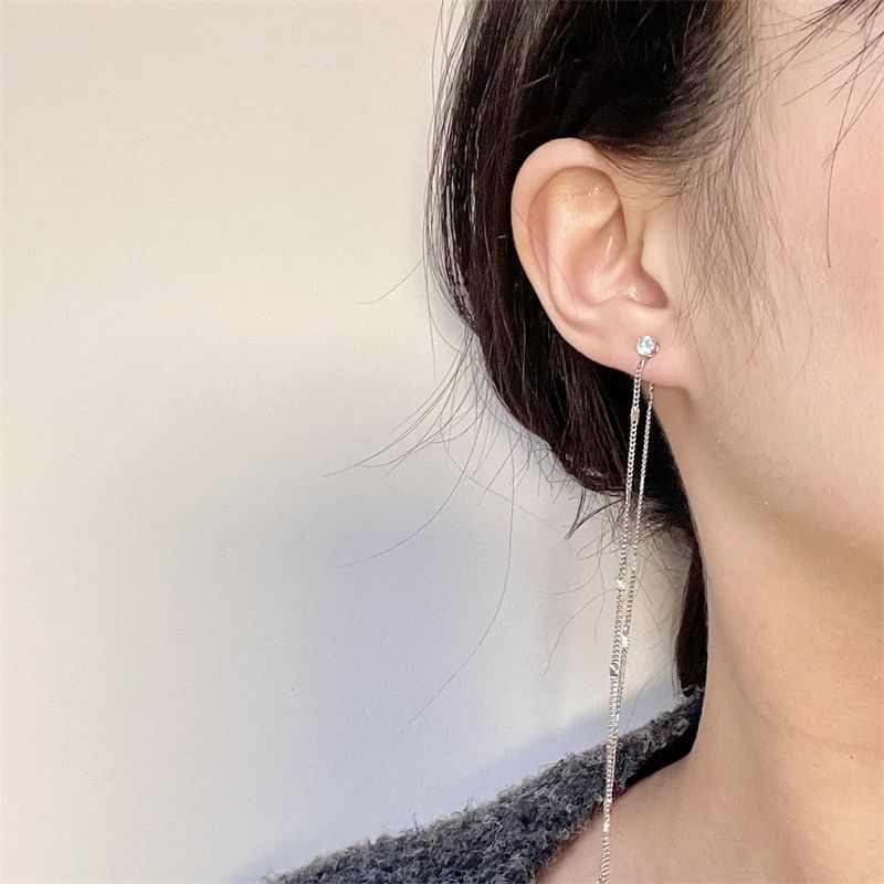 Threader Earring Rhinestone