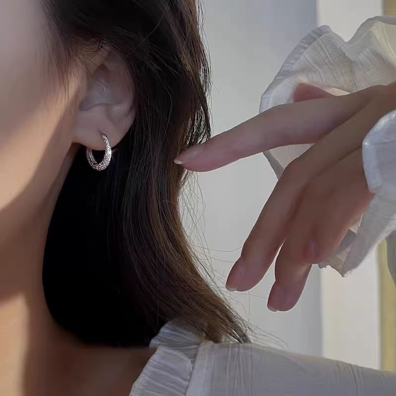 Sterling Silver Huggie Earring (Various Designs)