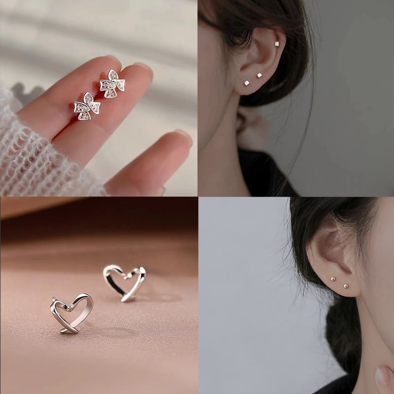 Sterling Silver Stud Earring (Various Designs)