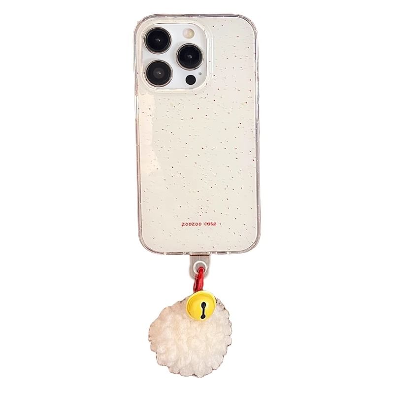 Case Phone Splattered Bell Pom