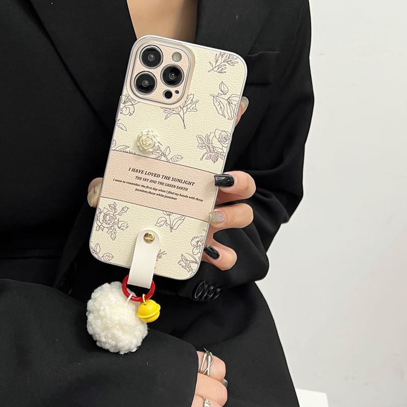 Pom Phone Rose Case Bell