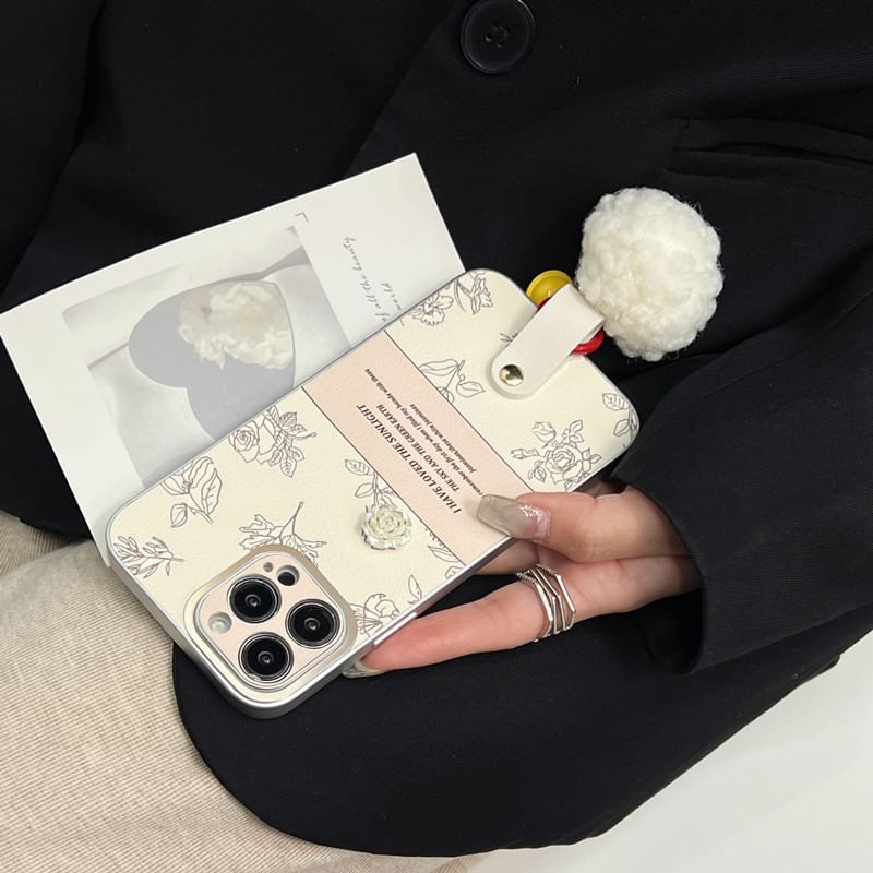 Pom Phone Rose Case Bell