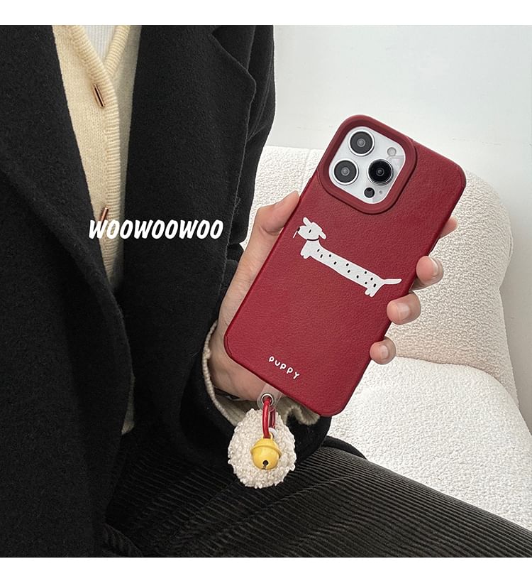 Bell Pom Dog Case Phone