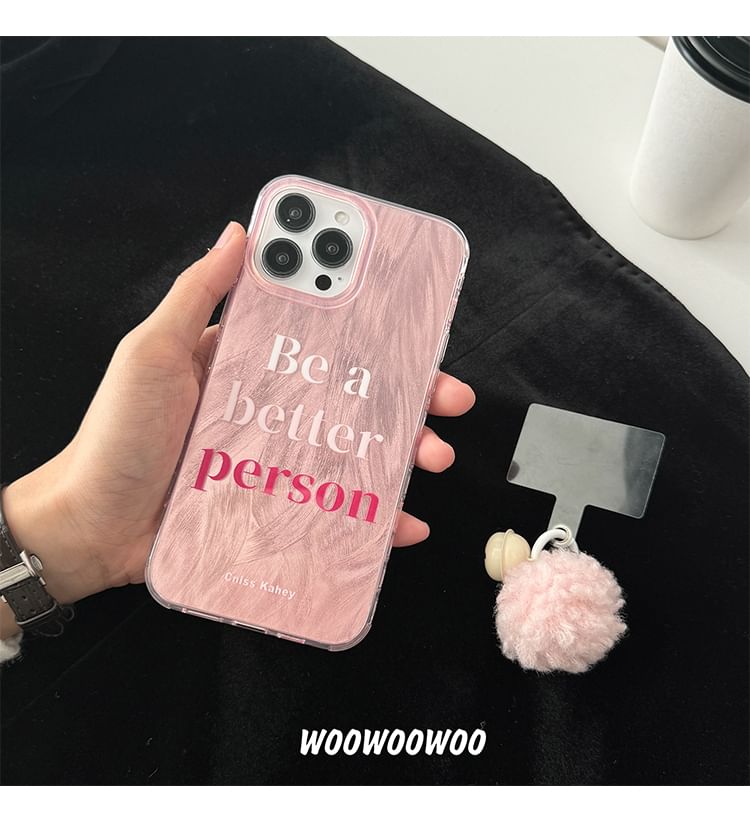 Phone Lettering Pom Bell Case
