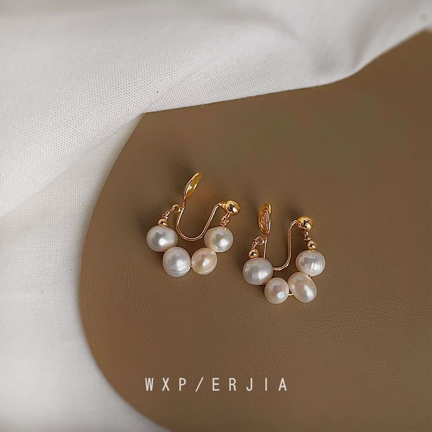 Faux Earring Clip-On Pearl