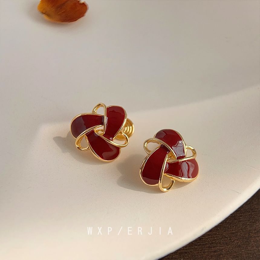 Glaze Geometric Clip-On Earring